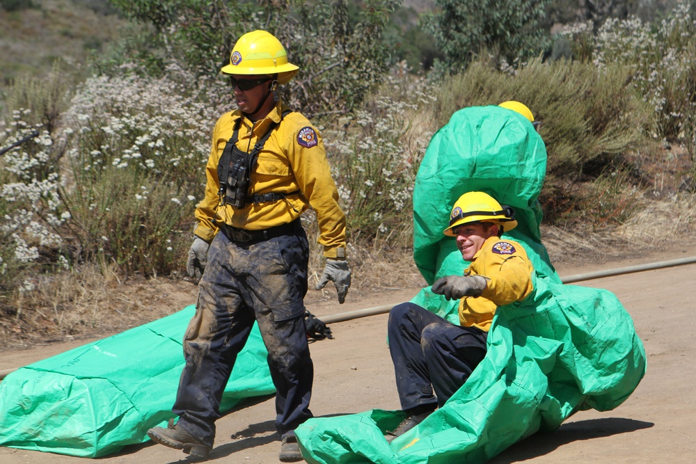 Miramar firefighters shine during joint fire suppression training