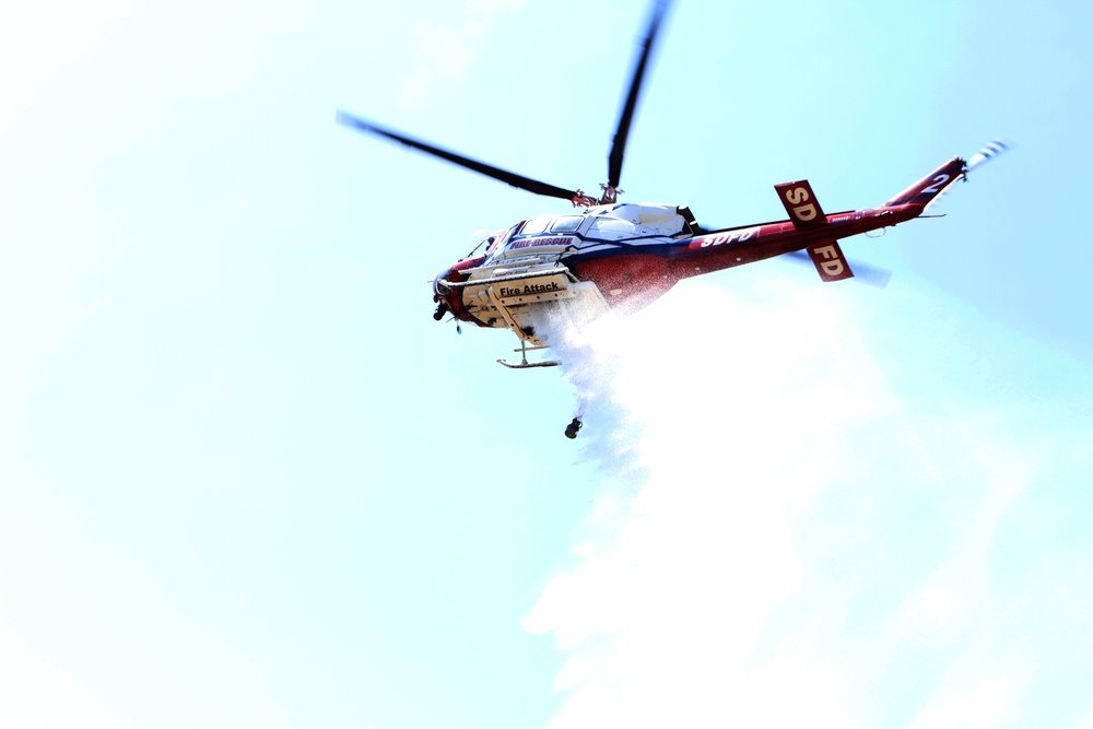 Miramar firefighters shine during joint fire suppression training