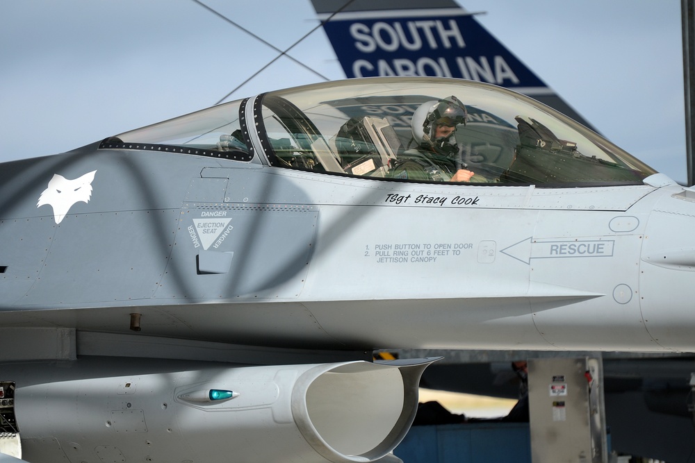 June Readiness Exercise F-16 Fighting Falcon regeneration