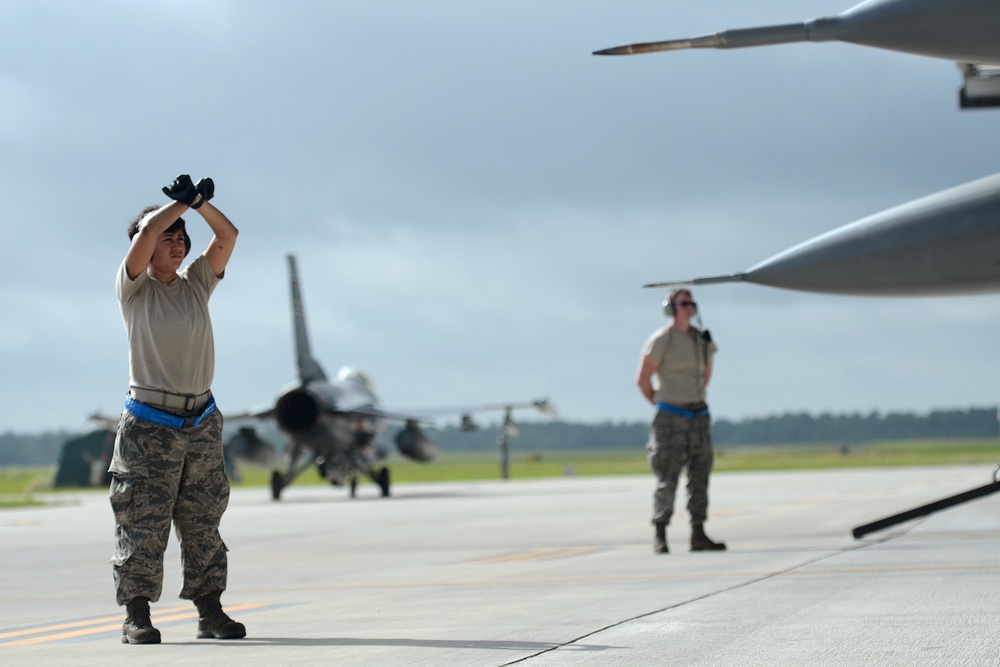 June Readiness Exercise F-16 Fighting Falcon regeneration