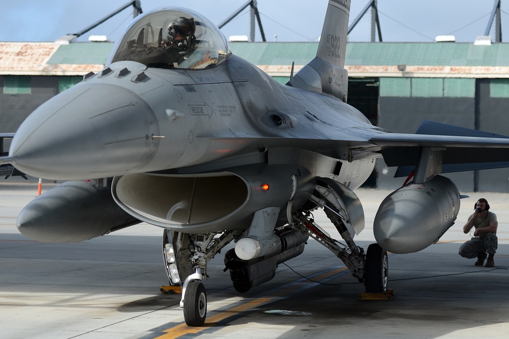 June Readiness Exercise F-16 Fighting Falcon regeneration