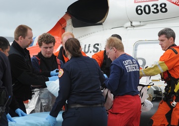 Coast Guard conducts medevac from cruise ship in Skagway, Alaska