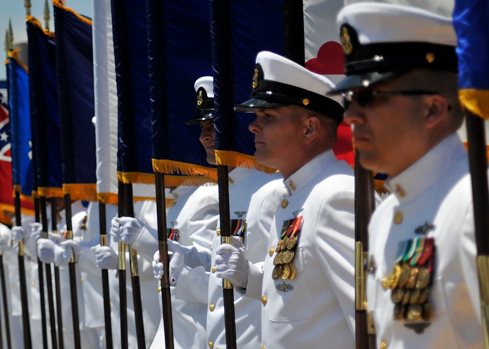 Retirement ceremony aboard USS Ronald Reagan