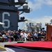 Retirement ceremony aboard USS Ronald Reagan