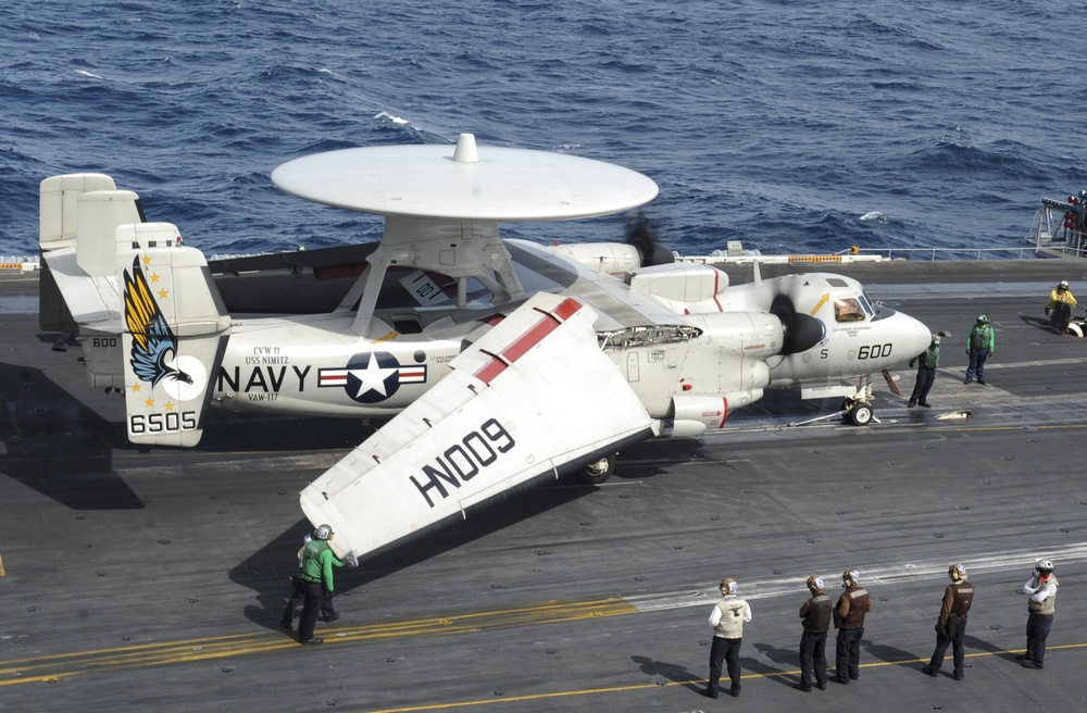 Nimitz flight deck action