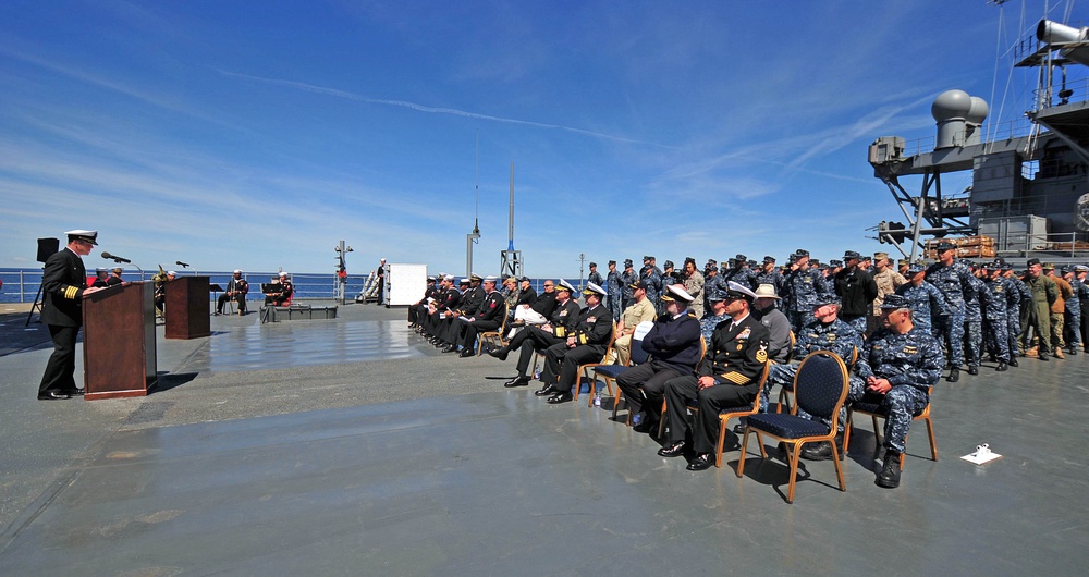 USS Mount Whitney Battle of Midway ceremony