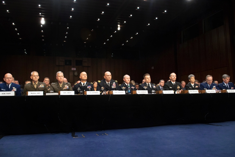 Military service chiefs testify