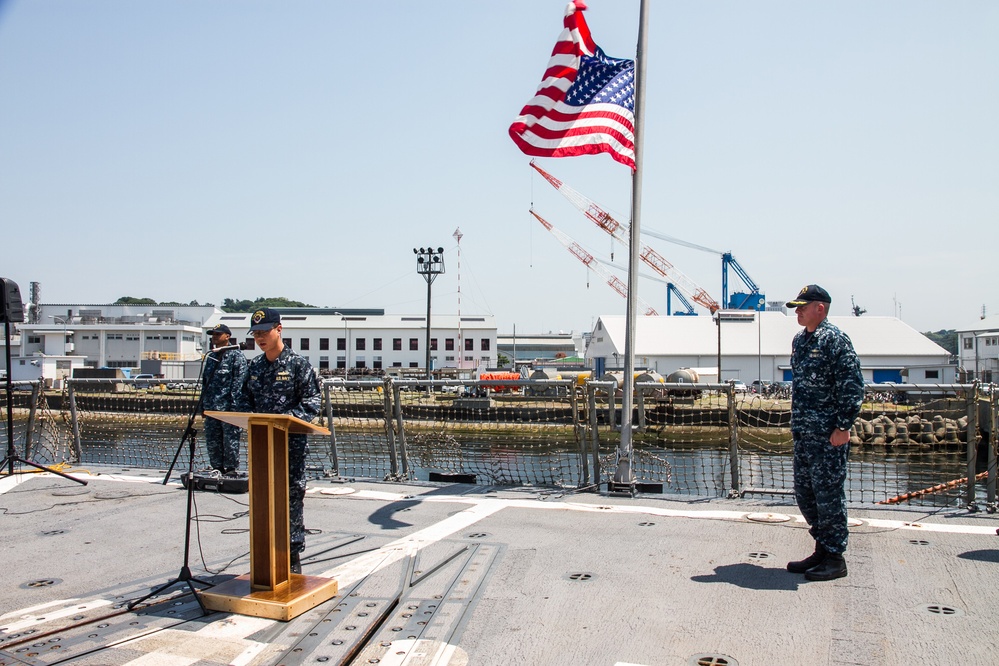 USS Mustin Battle of Midway ceremony