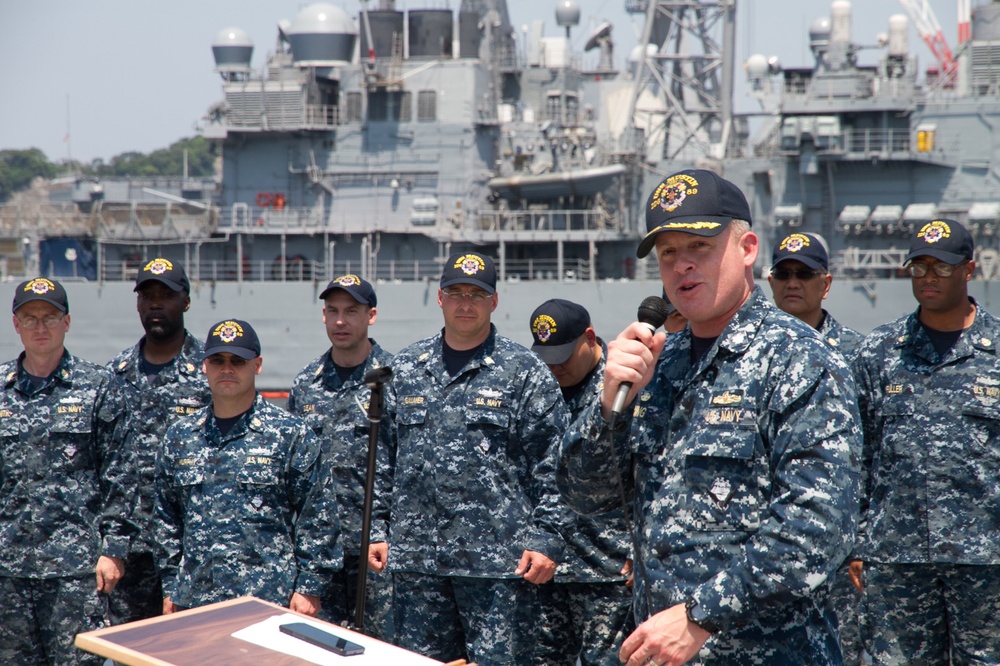 USS Mustin Battle of Midway ceremony