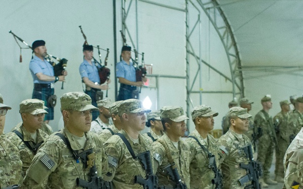 Regional Support Command (Southwest) RSC (SW) Conducts a change of command ceremony