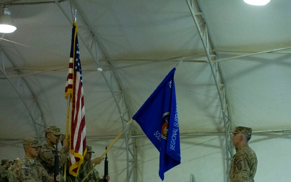 Regional Support Command (Southwest) RSC (SW) Conducts a change of command ceremony