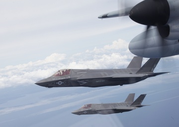 KC-130s, F-35s hook up for refueling operations