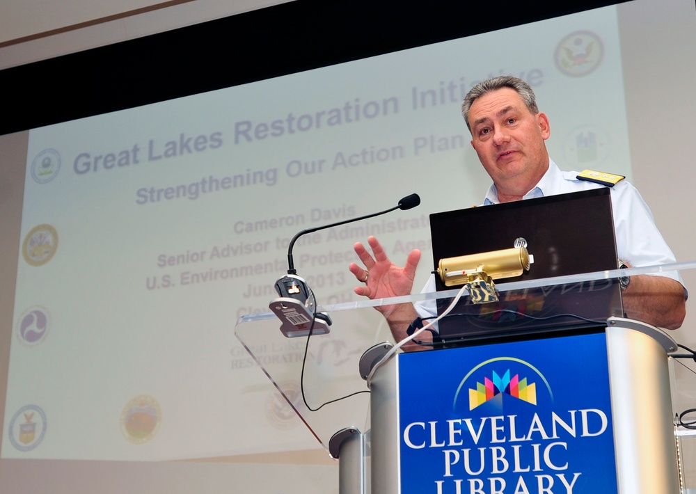 Great Lakes commander speaks at Great Lakes Restoration Initiative meeting