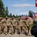 Soldiers return to handshakes, embraces