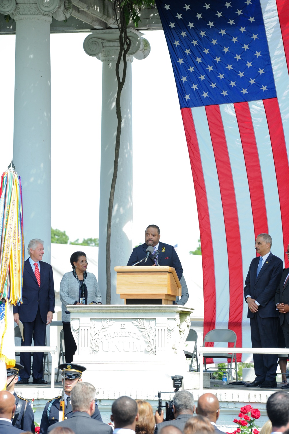 Wreath laying ceremony in honor of slain civil rights activist Medgar Evers