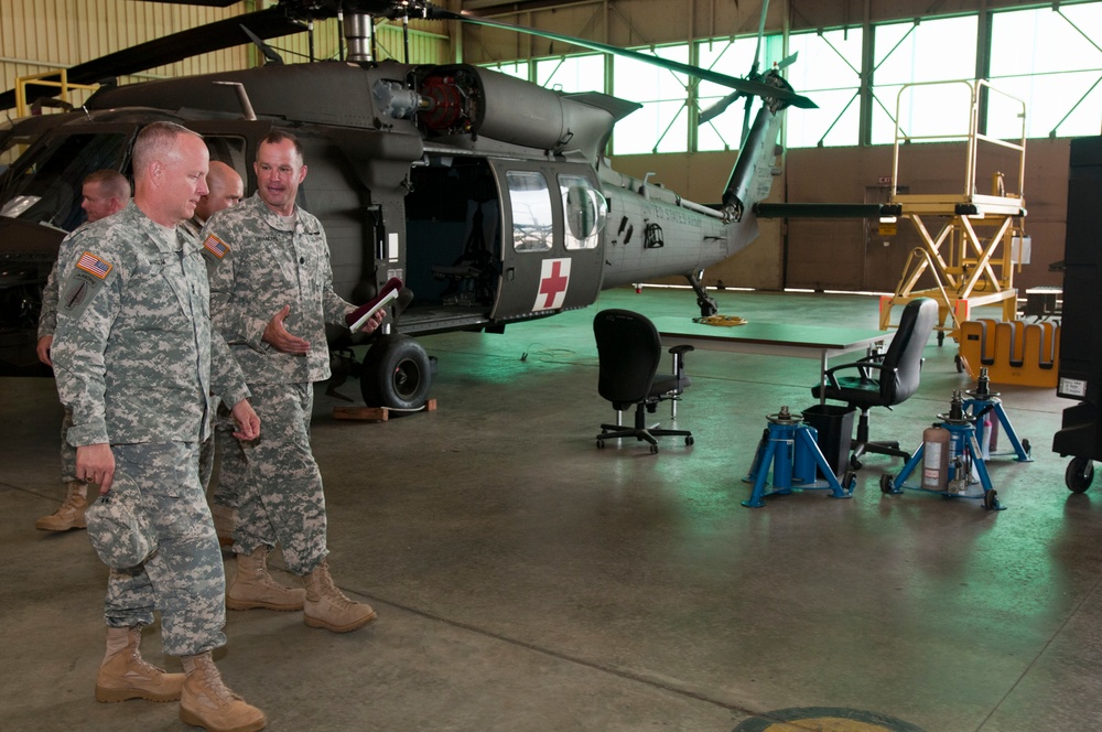 Army Aviation leader visits All-American aviators