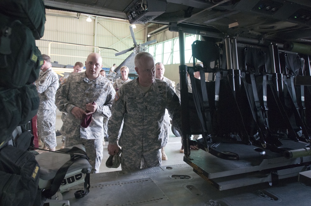Army Aviation leader visits All-American aviators