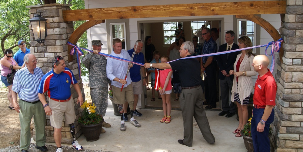 Ribbon cutting held for warrior retreat by waters of Skiatook Lake