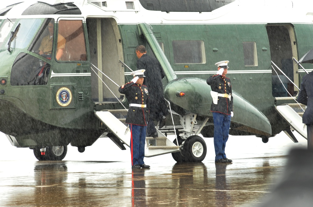 POTUS visits North Carolina Air National Guard, Charlotte, NC