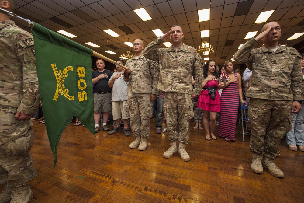 508th MP Company returns from Afghanistan