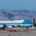 Air Force One arrives at Moffett Federal Airfield, Calif.