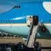 Air Force One arrives at Moffett Federal Airfield, Calif.