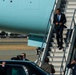 Air Force One arrives at Moffett Federal Airfield, Calif.