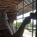 Joint Task Force Jaguar soldiers build school