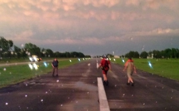 Rescued men delivered to awaiting EMS