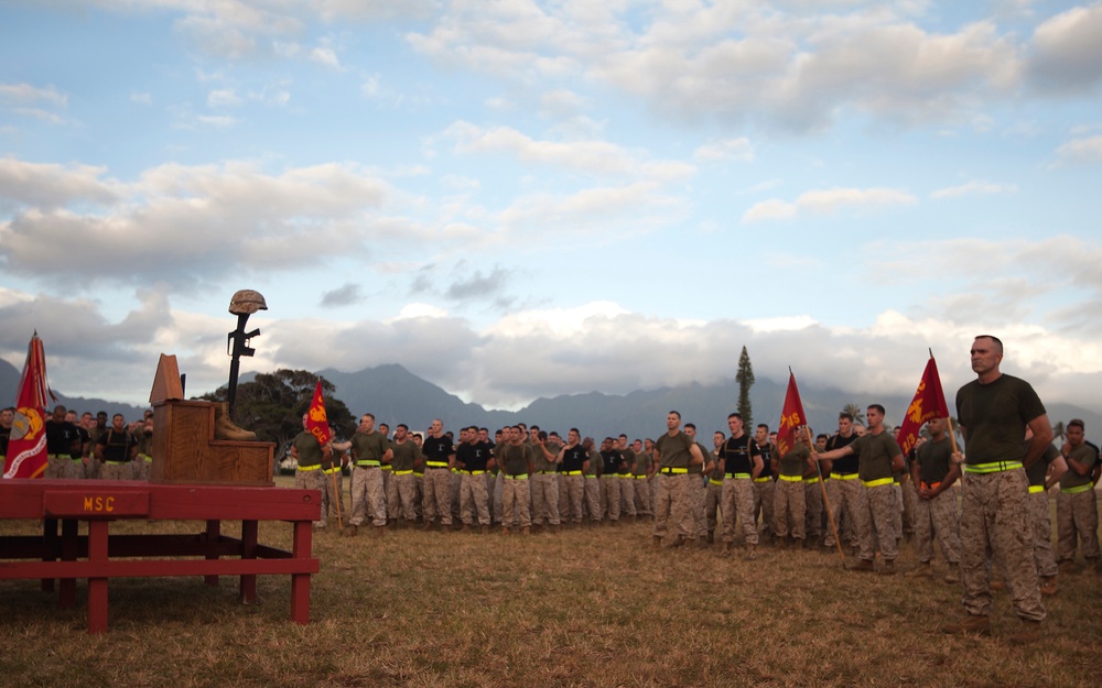 3rd Marine Regiment holds run, ceremony to honor 119 fallen heroes