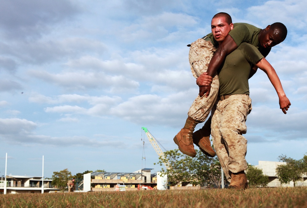 MRF-D Marines fight for green belts in MCMAP