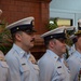 Departing Coast Guard Marine Safety Unit commander holds one final inspection