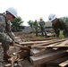 Joint Task Force Jaguar soldiers build school