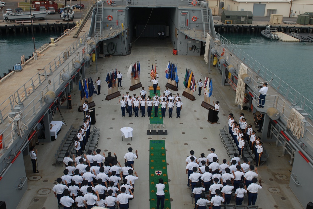 8th TSC NCOs reinforce tradition while at sea