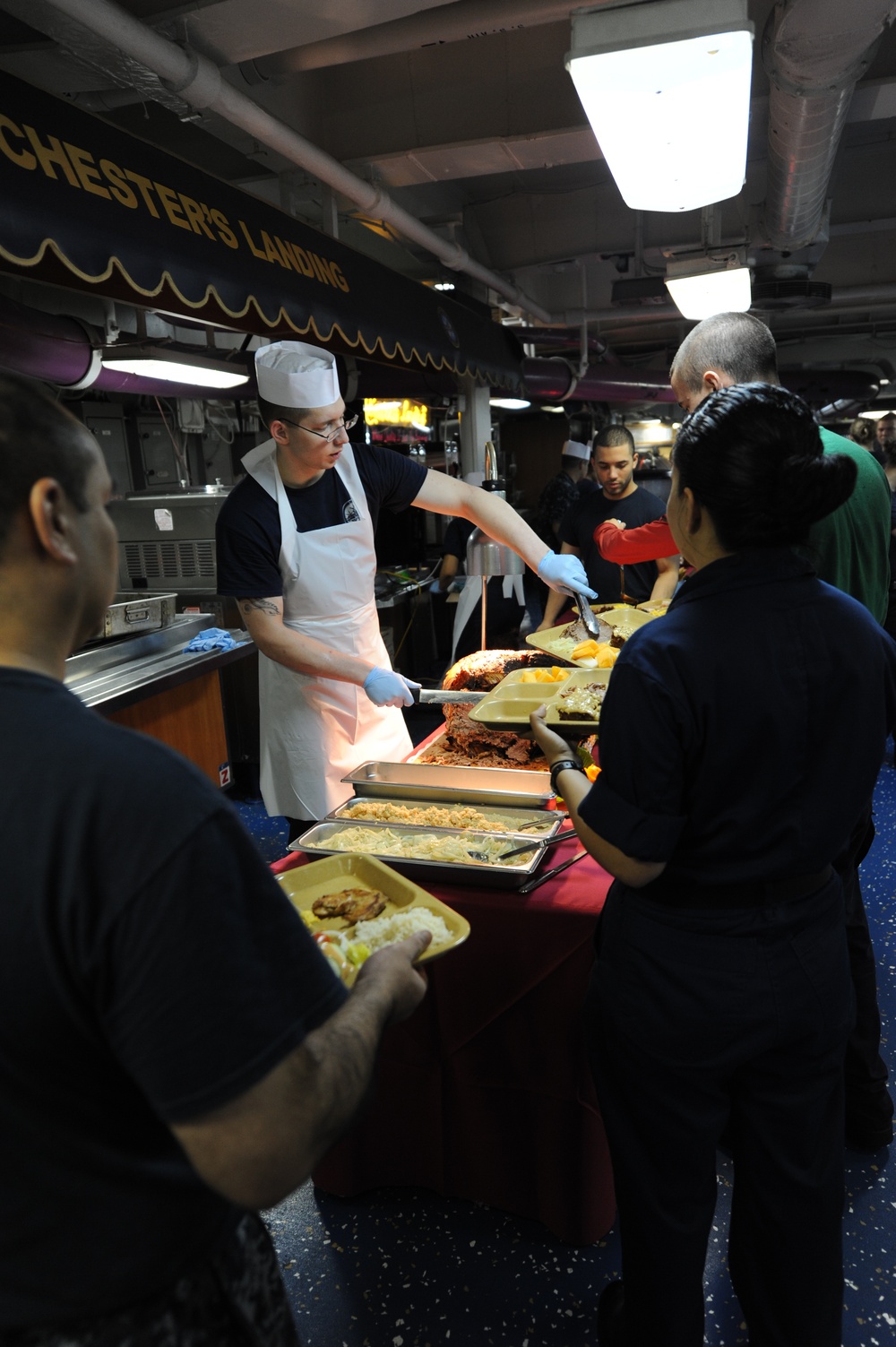 Sunday brunch aboard USS Nimitz