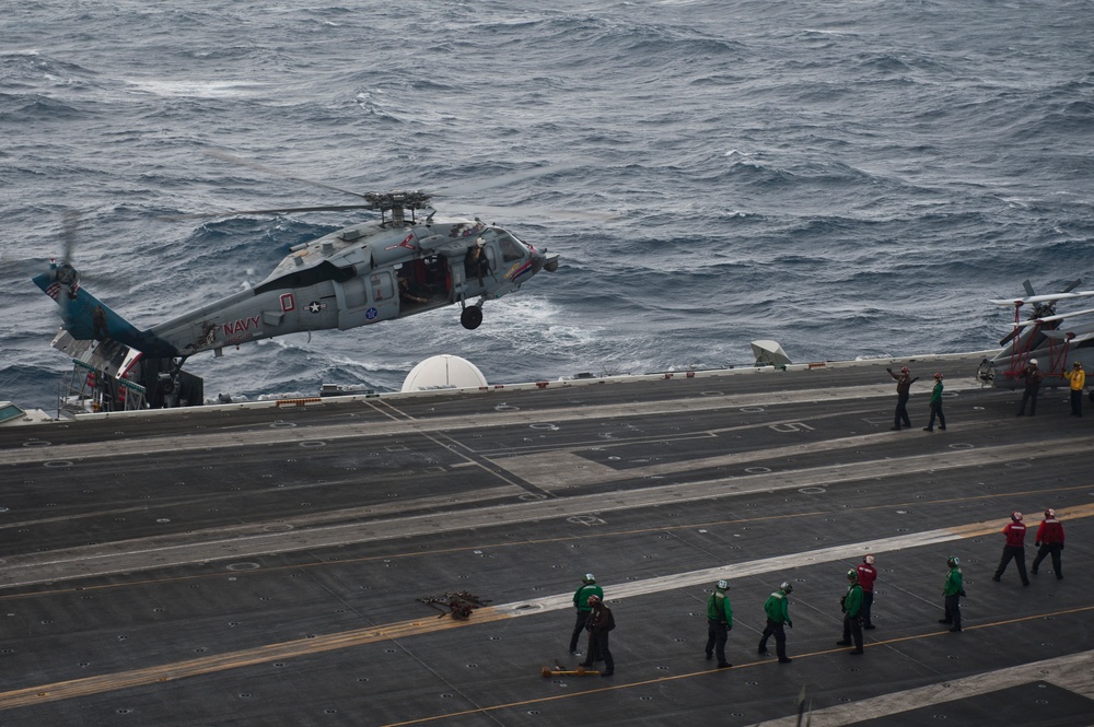 Nimitz flight deck action