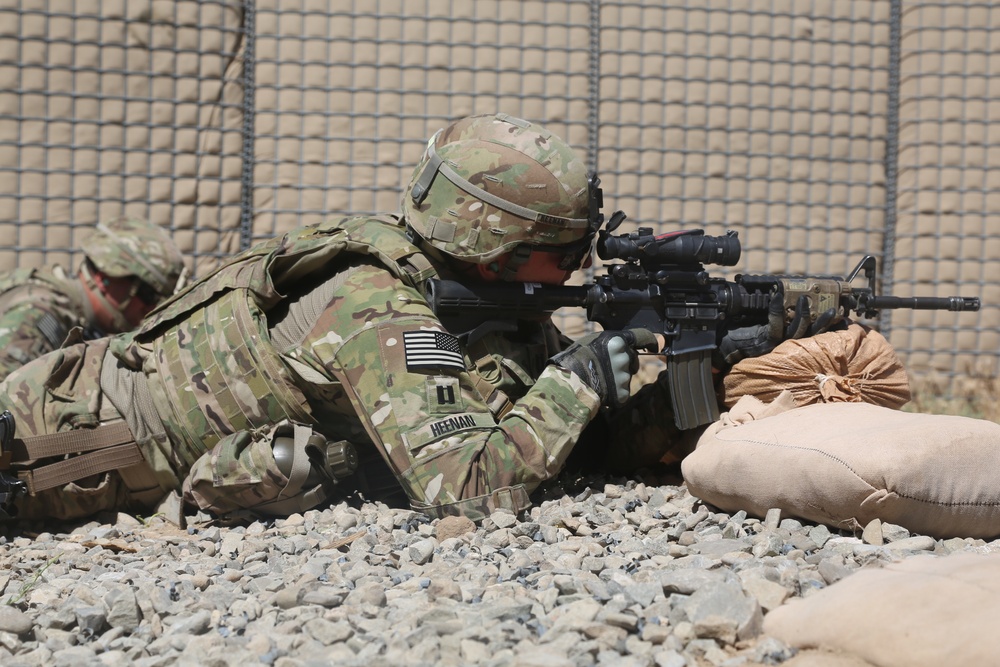 Weapons training at Khair Kot Garrison