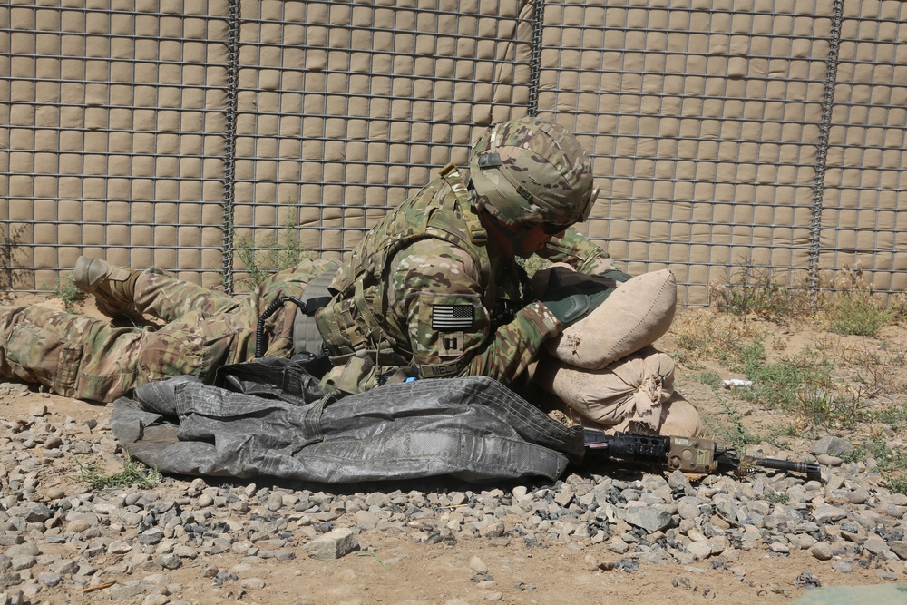 Weapons training at Khair Kot Garrison