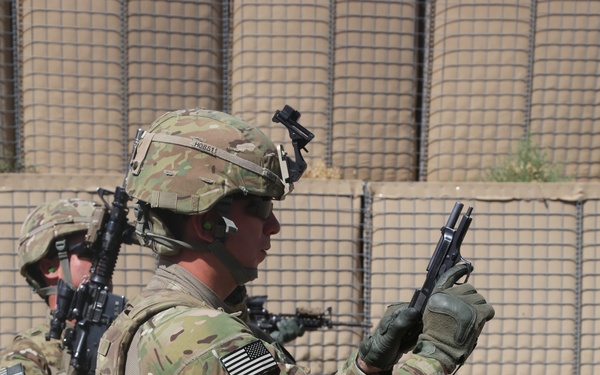 Weapons training at Khair Kot Garrison