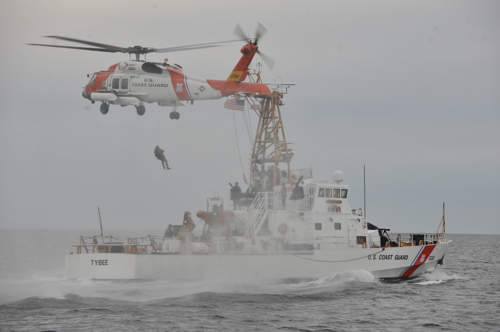 Coast Guard practices vertical insertions