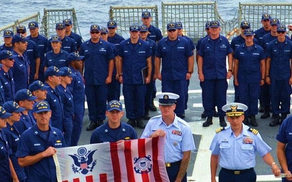 Sen. Lautenberg honored by Coast Guard cutter crew