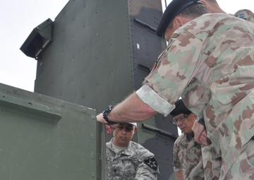 Swiss and Swedish leaders visit 210th Fires Bde.