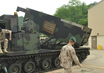 Swiss and Swedish leaders visit 210th Fires Bde.