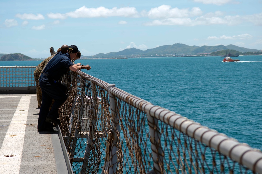 USS Tortuga activity during CARAT 2013