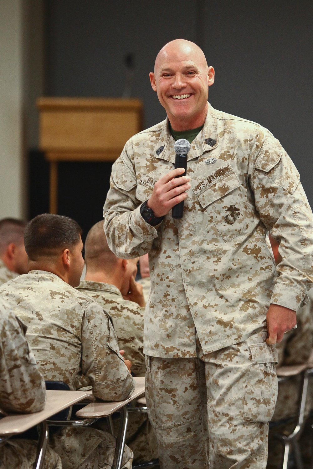 Commandant visits Camp Johnson