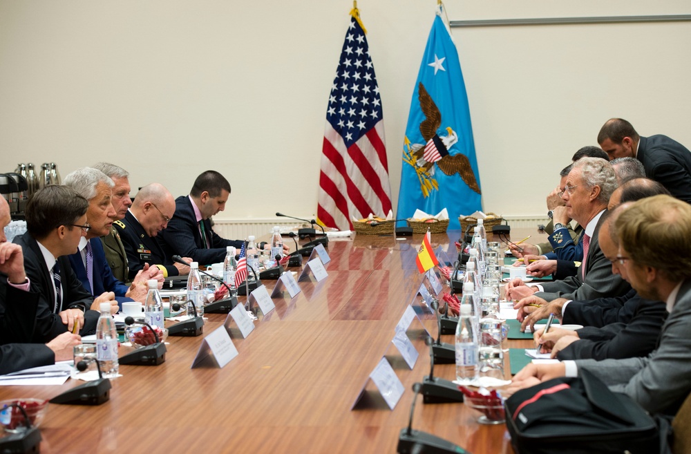 Hagel at NATO headquarters in Brussels