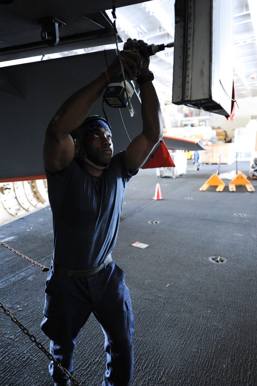 Nimitz sailors at work