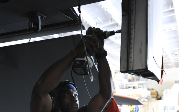 Nimitz sailors at work