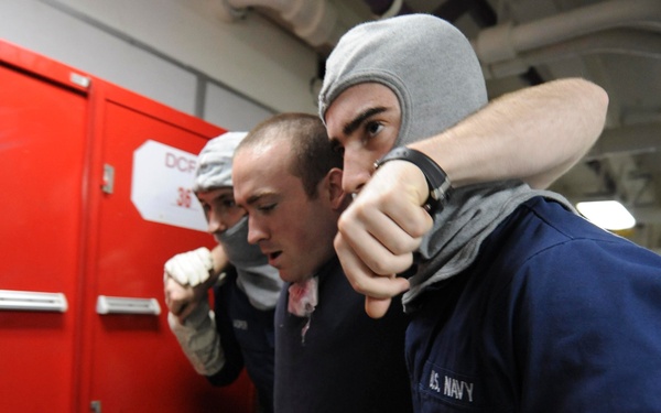 Nimitz sailors at work