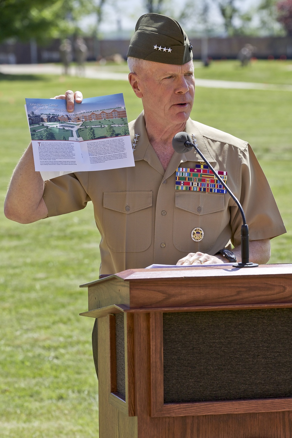 John Warner Center for Advanced Military Studies ceremony